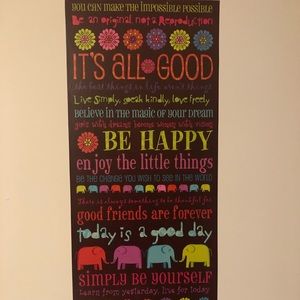 Wall banner-peel n stick